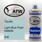 Preview: Toyota, Light Blue Pearl Metallic, 8J6: 400ml Sprühdose, von ATW Autoteile West.